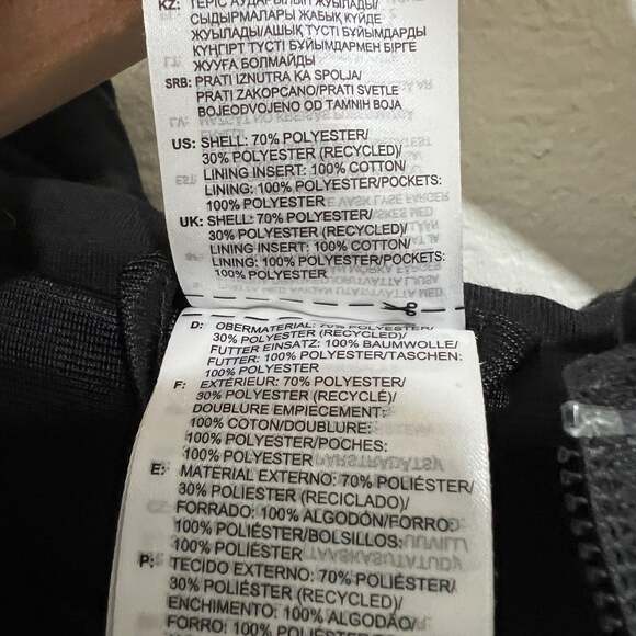 Adidas Black Sherpa Fleece Teddy Hooded Sweatshirt Size Small - Picture 8 of 8